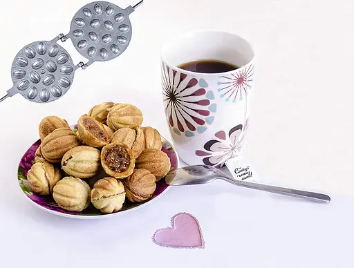 Горішниця форма для випічки горішків на 16 половинок горіхів, ХЕАЗ 81836 - фото 3