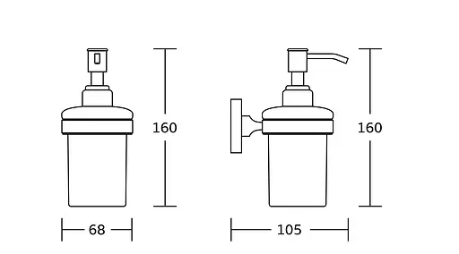 Дозатор для рідкого мила VBI Saturn gold VBI-040306GL, Золотий - фото 2