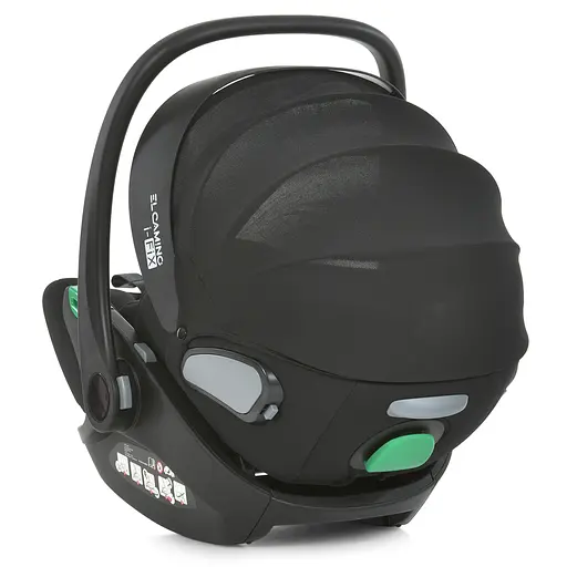 Автокрісло ME 1110 i-FIX Moon Black, i-SIZE R129, 40-87 см, регулювання, ISOFIX, Чорне - фото 7