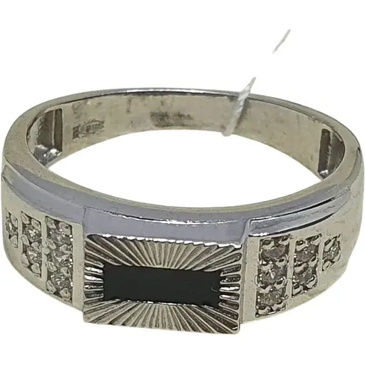 Серебряное мужское кольцо Vegas с фианитами. 60028Р 20,5