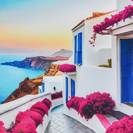 Алмазная мозаика Розовые улицы набережной Strateg HEE16311 30х30 см - фото 1