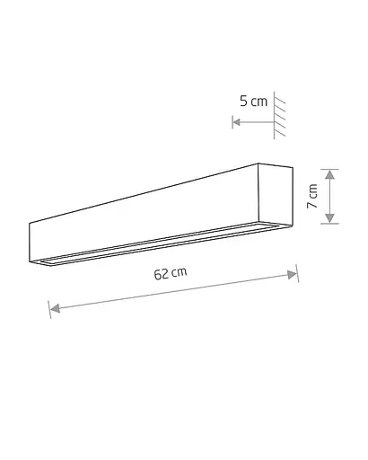 Настінний світильник Nowodvorski 7596 Straight Wall Led S - фото 2