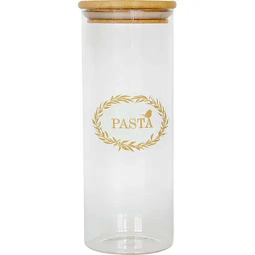 Банка для хранения Galleryglass Pasta стеклянная с бамбуковой крышкой 1 л (85005885)