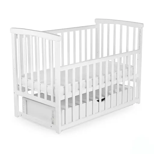 Кроватка Бук Мечта DS-201 с ящиком и маятниковым механизмом белый - фото 2