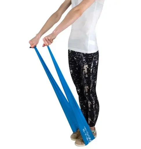 Стрічка-еспандер для спорту та реабілітації Power System PS-4121 Flat Stretch Band Level 1 Blue 5-15 кг (PS_4121_Blue) - фото 2