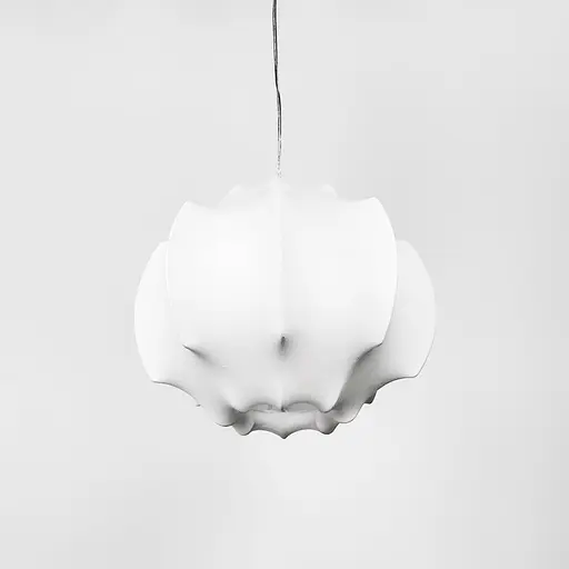 Світильник із білим абажуром 40х30 см у стилі Wabi-sabi | Арт. PLP 05-400*320 | Line F - фото 9