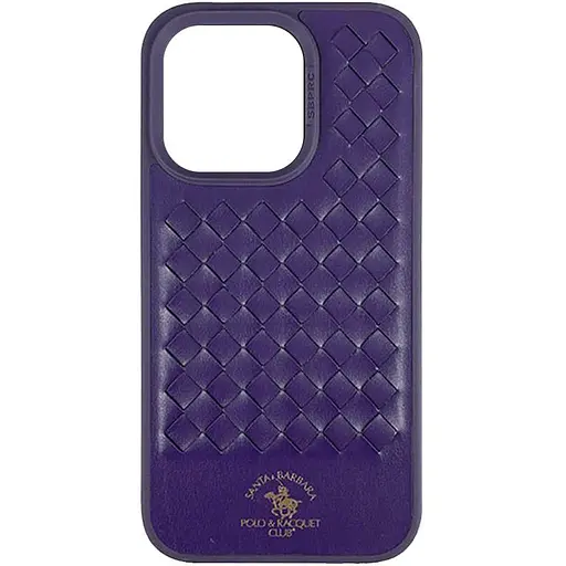 Шкіряний чохол Polo Santa Barbara для Apple iPhone 14 Pro 6.1 Purple