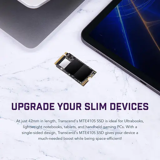 Накопичувач SSD Transcend m.2 NVMe 256GB 2242 PCIe 4.0x4 3D TLC DRAM-less (TS256GMTE410S) (TS256GMTE410S_) - фото 7