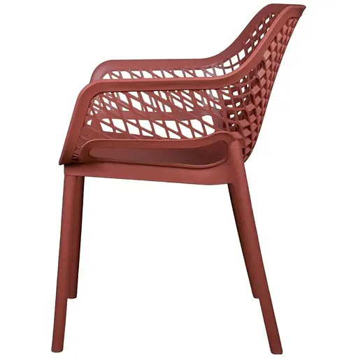 Стул садовый Bica Aria пластиковый красный - фото 2