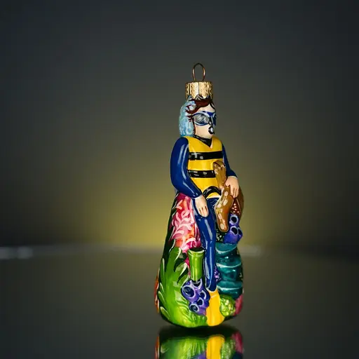 Ялинкова прикраса Різдвяні історії Дайвер скло (4820001064605) - фото 3