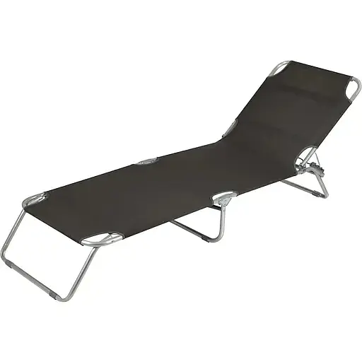 Кровать раскладная Bo-Camp Sun Lounger 3 Positions Anthracite (1304480) - фото 2