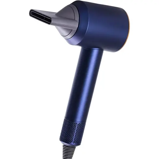 Фен з іонізацією Super Hair Dryer 5в1 безшумний з 5 насадками для укладання волосся синій - фото 1