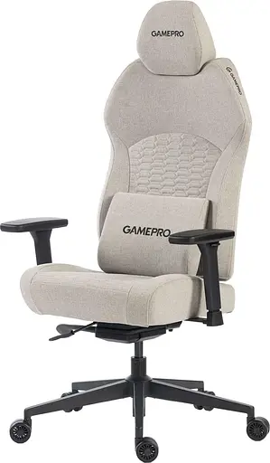 Игровое кресло GamePro GC760LG Fabric Light Gray (GC760LG) - фото 3
