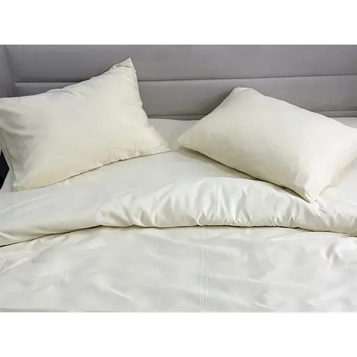 Комплект постільної білизни Ecotton Cream Yellow півтораспальний полісатин кремово-жовтий (25360) - фото 2