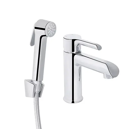 Смеситель с гигиенической лейкой Qtap Grand QTGRA272CRM45670 Chrome, Хром - фото 1