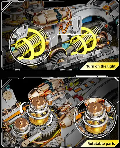 Конструктор кит MJI механічний двосторонній  живий світ риби  1388 деталей - фото 5