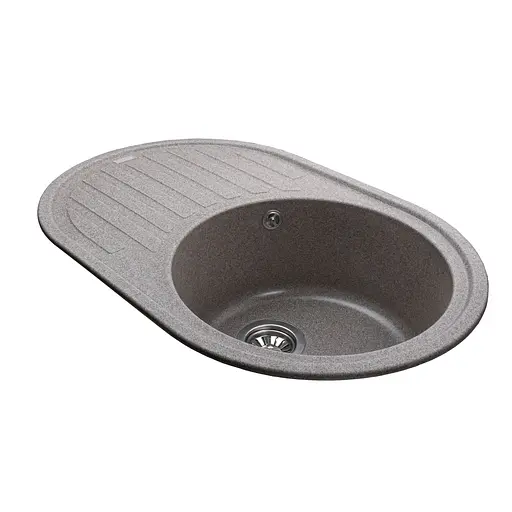 Гранитная мойка Globus Lux Ohara мокко 770x500мм 000023497, Серый - фото 4