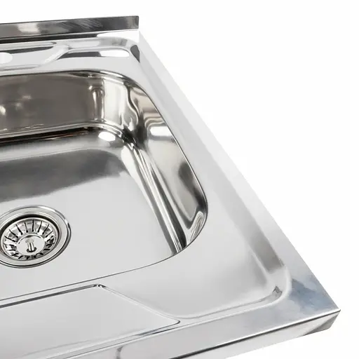 Кухонная мойка из нержавеющей стали Platinum полировка 6060 R (0,7/160 мм), Polish - фото 3