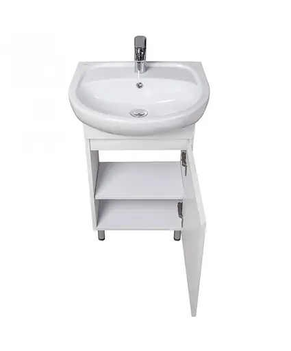 Тумба Мойдодир Фокус 50 з умивальником Solo 50 Білий - фото 4