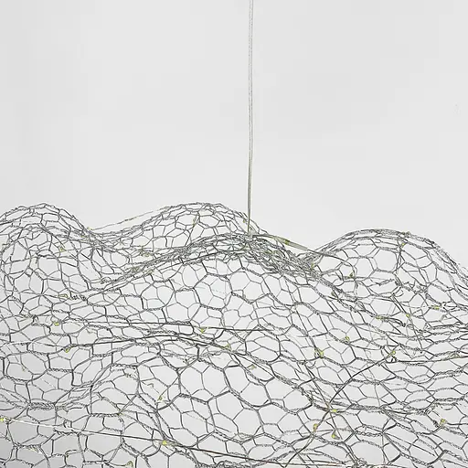 Дизайнерская декоративная серебряная люстра-облачко LED CLOUD | Ст. MJ 83 CH | Line F - фото 2