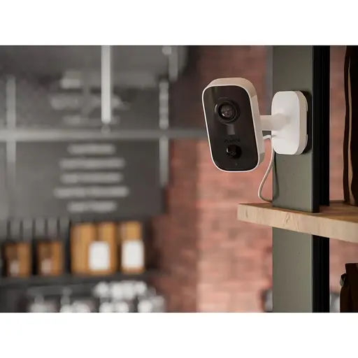Камера видеонаблюдения Ajax IndoorCam, внутренняя, 4мп, 110° вертикальный 60° горизонтальный, ик 8м, искусственный интеллект, wi-fi, белая - фото 2