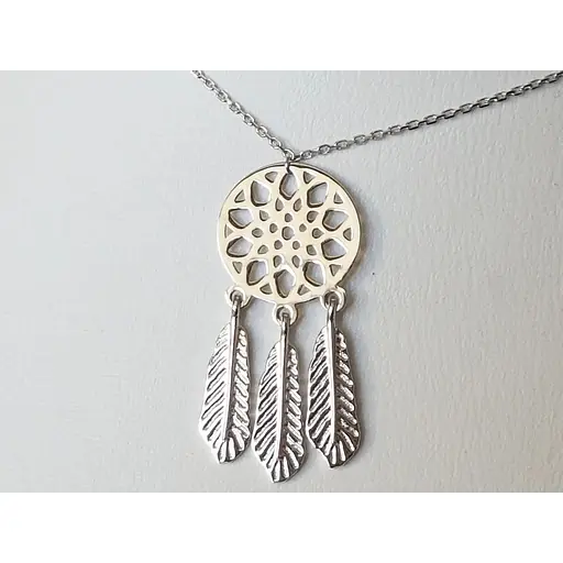 Срібне кольє Qvaliz Ловець Снів. 908-00944 45 60 - фото 2