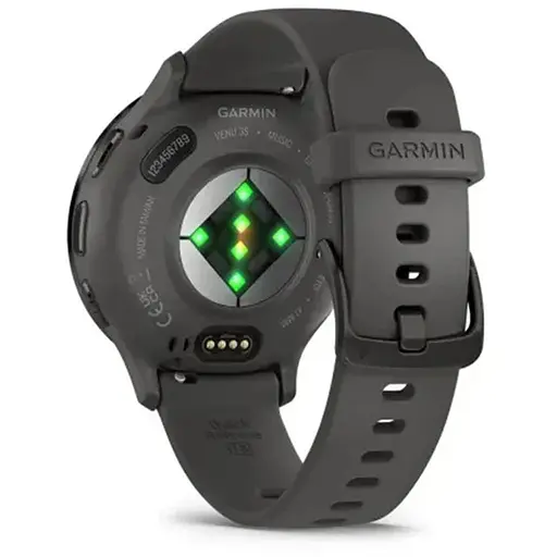 Смарт-часы Garmin Venu 3S со сланцевым стальным безелем и серым силиконовым ремешком - фото 2