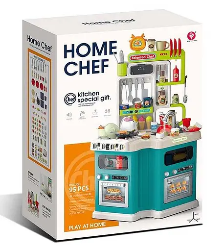 Кухня 922-180 висота 92 см, помпова подача води, парогенератор, звук, світло, 113 аксесуарів, в коробці (6967587401016) - фото 1