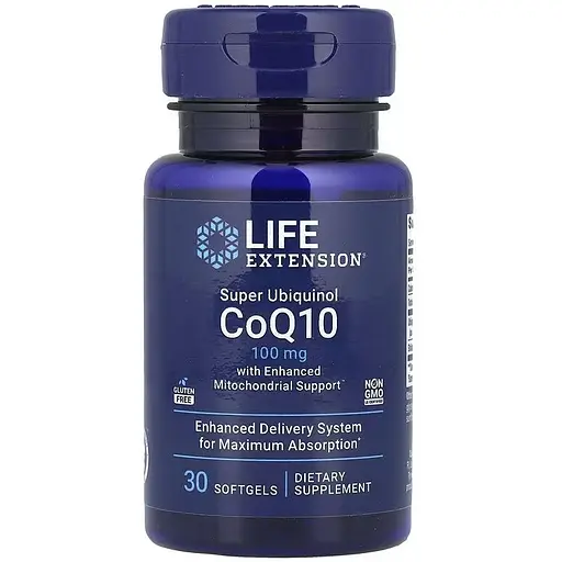 Убихинол с мумие Life Extension Super Ubiquinol CoQ10 100 мг 30 гелевых капсул