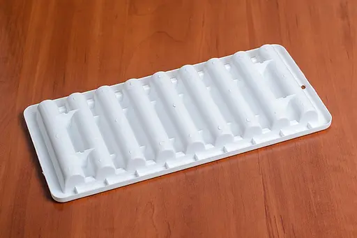Форма для льда пластиковая на 9 секций 24.5 x 11.5 см, Мед Белый 86619 - фото 7