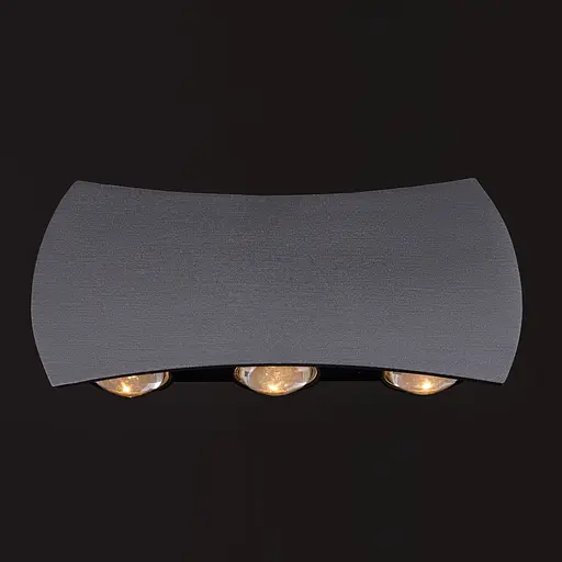 Подсветка фасадная Brille LED 6W WW IP54 BK (AL-614/6) - фото 6