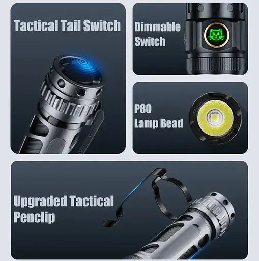 Тактический фонарь YEMAO YM-A6 2200 LM - фото 5