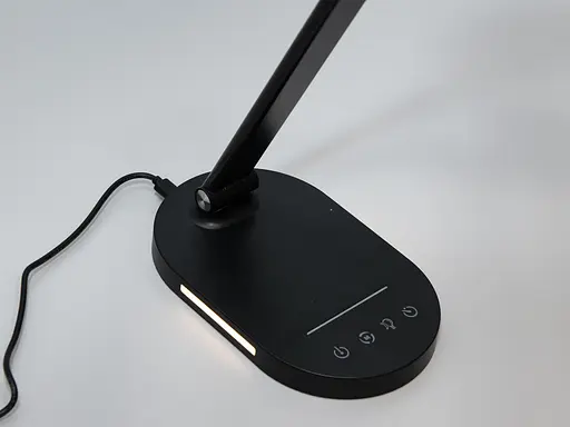 Компактний світлодіодний настільний нічний світильник, 14 Вт, чорний - фото 3