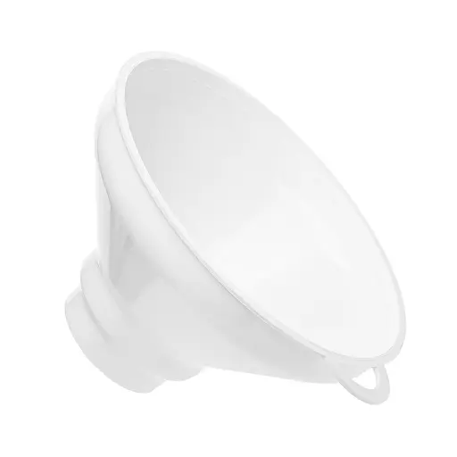 Воронка Ø 15,5 см пластиковая с широким горлом на банке, Kitchette Белый 85155 - фото 4