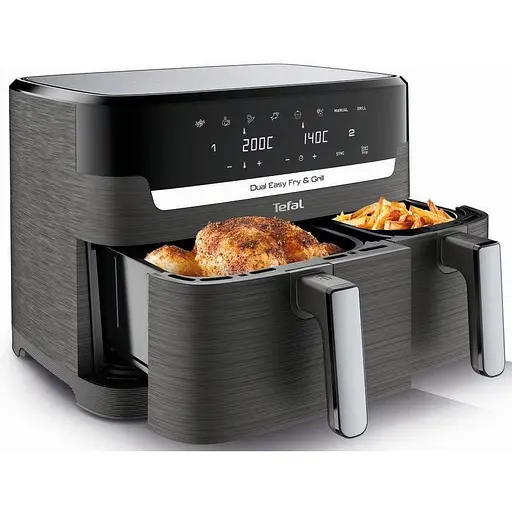 Мультипіч (аерофритюрниця) Tefal Dual Easy Fry&Grill Air Fryer EY905B10 - фото 10