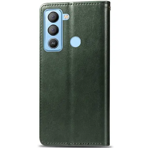Кожаный чехол-книжка Getman Gallant (PU) для Tecno Pop 5 LTE Зеленый - фото 2