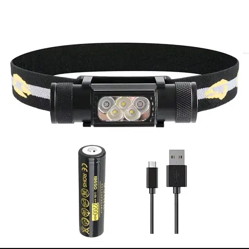 Налобний ліхтар Sofirn H05B із зарядкою від USB (Зелене світло) - фото 2