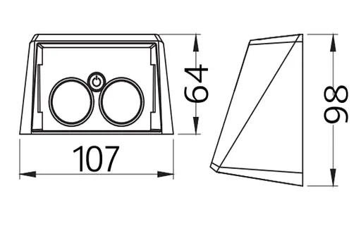 Фасадний LED світильник на сонячній батареї MALIBU-4 3CCT 078-017-0004 - фото 2