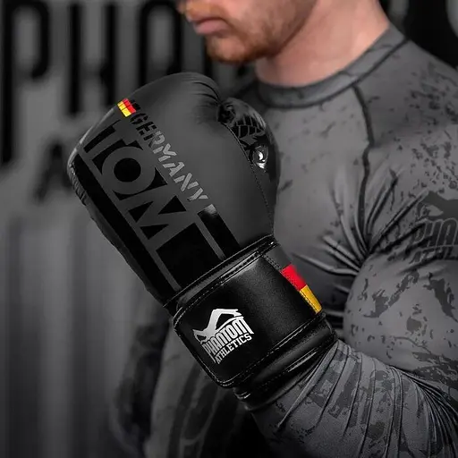 Перчатки боксерские Phantom Athletic Germany Black - 14 унций - фото 5