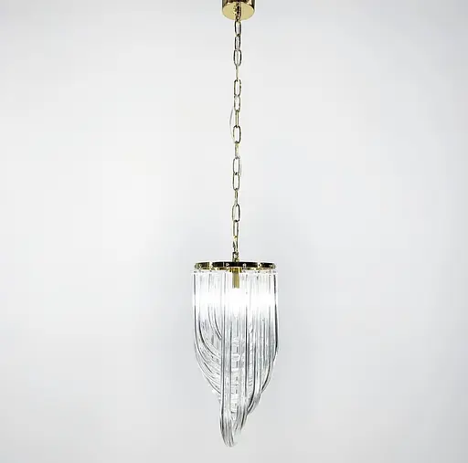 Підвісний світильник Flow Light у золотому каркасі Line.F Діаметр 30см - фото 11