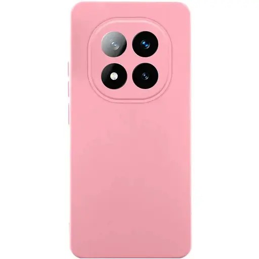Чехол TPU Getman Liquid Silk Full Camera для Xiaomi Redmi Note 14 Pro+ 5G Розовый / Pink