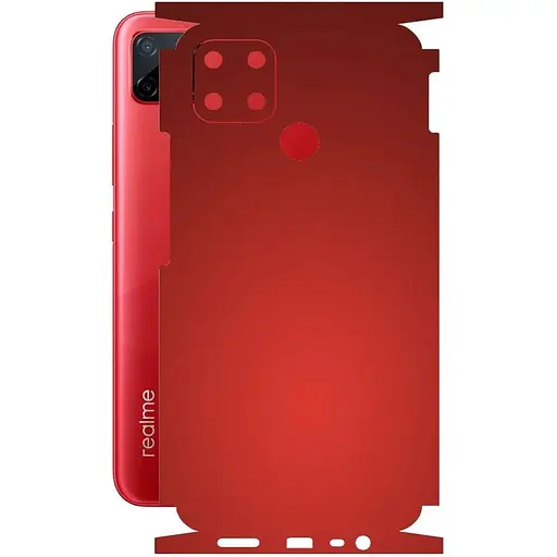 Захисна плівка StatusSKIN для Realme C12 Корпус Вініл червона, матова - фото 1