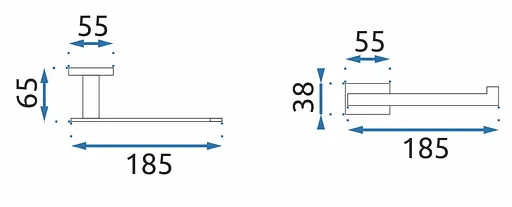 Тримач туалетного паперу Rea Oste 4 хром REA-80041 Хром - фото 4