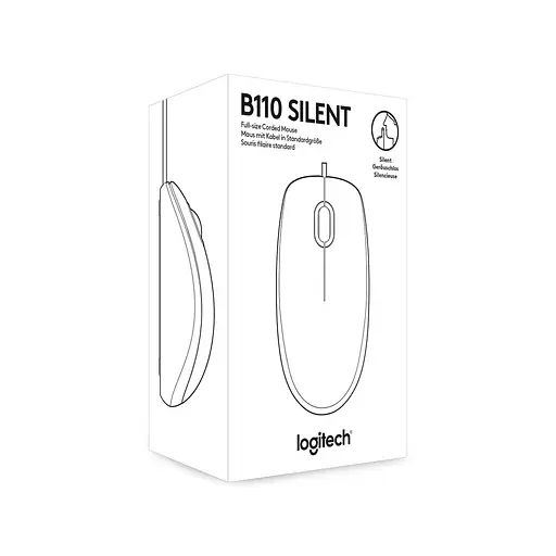 Мышь Logitech B110 Silent Black - фото 6