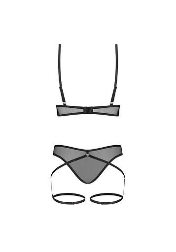 Еротичний комплект Obsessive Euridia XL/2XL (чорний) - фото 7