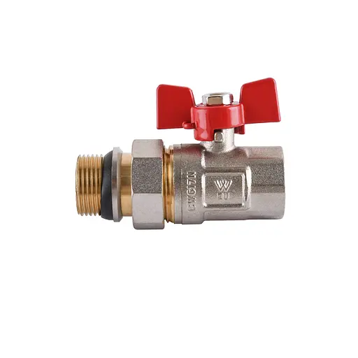 Кран кульовий прямий з американкою Water Valve Q003 NV-V343 3/4″ ЗB - фото 1