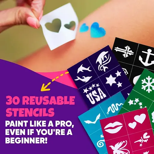 Набор для рисования лица Blue Squid для детей, 12 цветов - фото 3