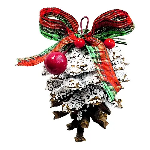 Шишка на ёлку с ягодками - фото 1