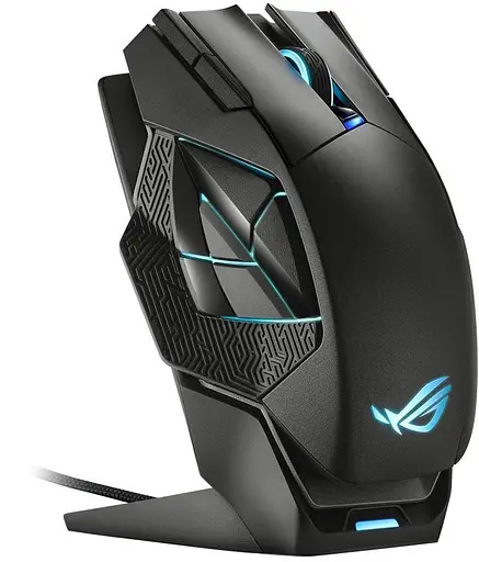 Беспроводная мышь ASUS ROG Spatha X RGB USB Black (90MP0220-BMUA00) - фото 4