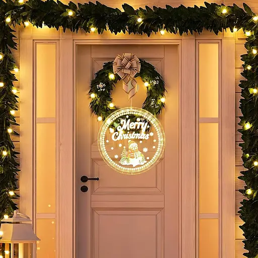 Рождественский декоративный оконный светильник DAZZTIME, светодиодные рождественские огни - фото 2